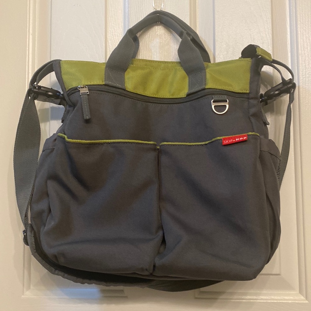 Skip Hop Diaper Bag Duo Signature Tote With Stroller Attachment